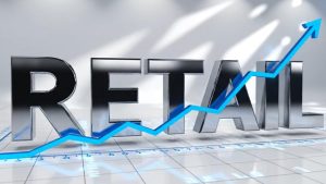 UK retail sales January 2026 ONS chart showing monthly rise and online spending growth